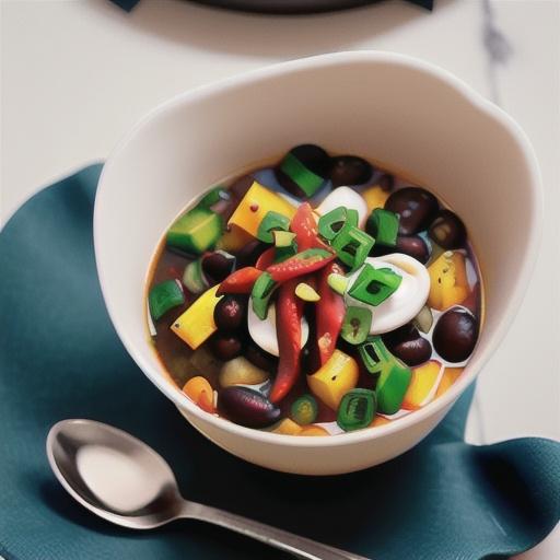 Quick Spicy Black Bean Soup