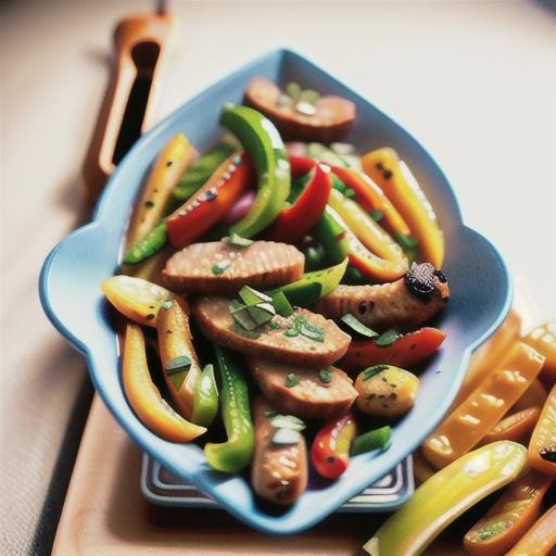 Air Fryer Beyond Meat Brats, Onions, and Peppers