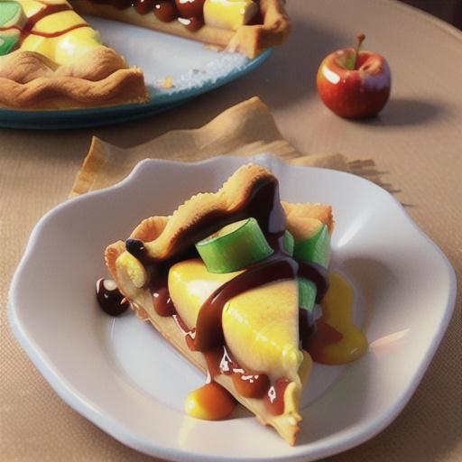 Caramel Apple Pie Cookie Pizza