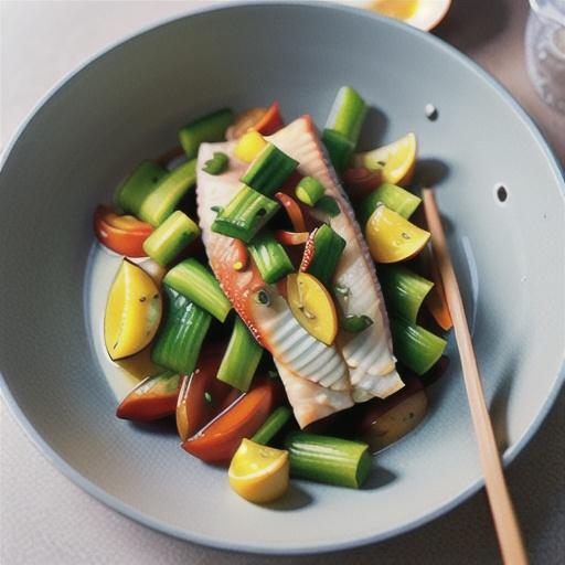 Steamed ginger & shallot fish