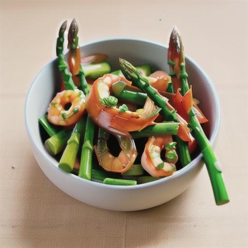 Prawn & asparagus noodle stir-fry