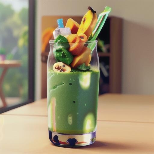 Breakfast Banana Green Smoothie