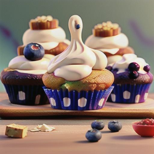 Dairy-Free Breakfast Blueberry Cheesecake Muffins