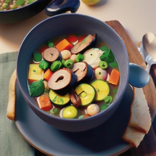 Lamb, lentil and vegetable soup