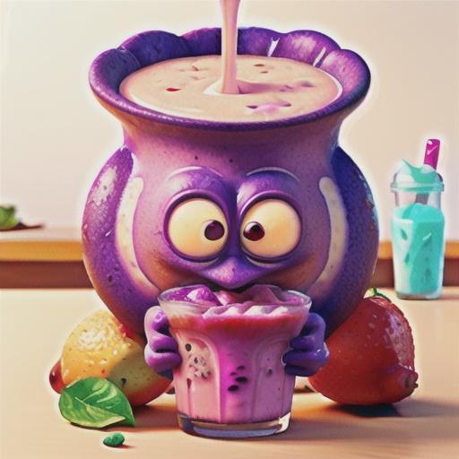 Purple Monstrosity Fruit Smoothie