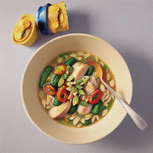 Chicken Soup with Orzo and Turmeric