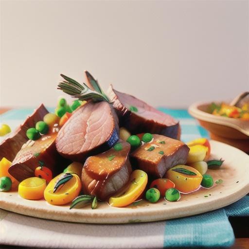 Roast lamb rack with rosemary & mustard crust