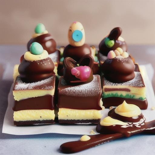 Hot cross bun chocolate custard slice recipe