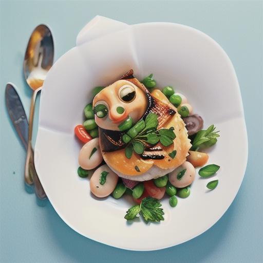 Chicken with white beans and herbs
