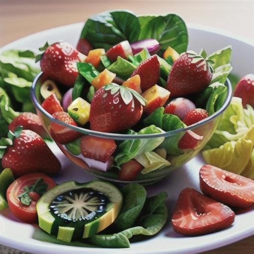 Strawberry Romaine Summer Salad
