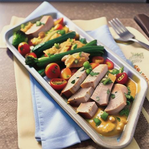 Sheet Pan Chicken and Veggies with Mustard Vinaigrette