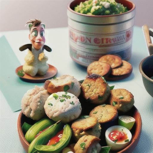 Lamb rissoles with tabouli and hommus