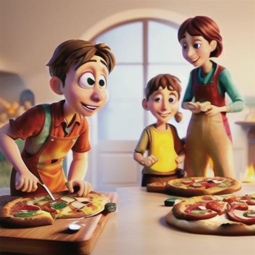 Country bread pizzas