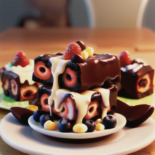 Triple Berry Brownie