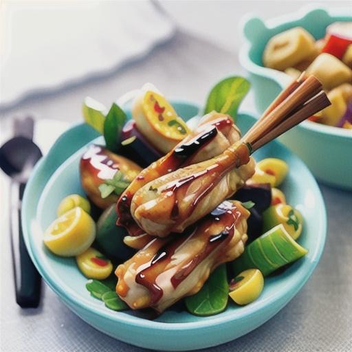 Sticky chicken drumsticks