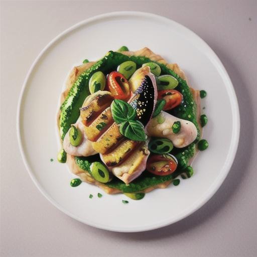 Flaky pastry pesto chicken