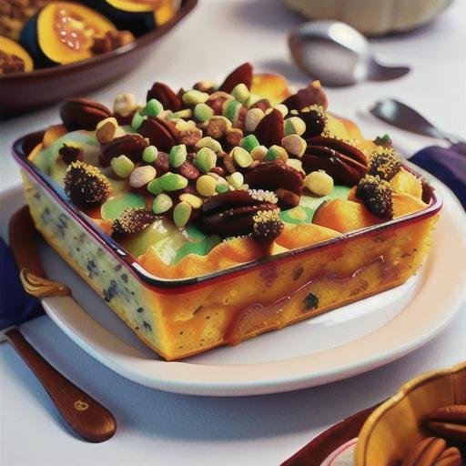 Squash Casserole with Crunchy Pecan Topping