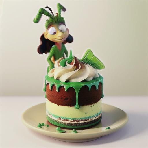 Grasshopper Fudge Cake