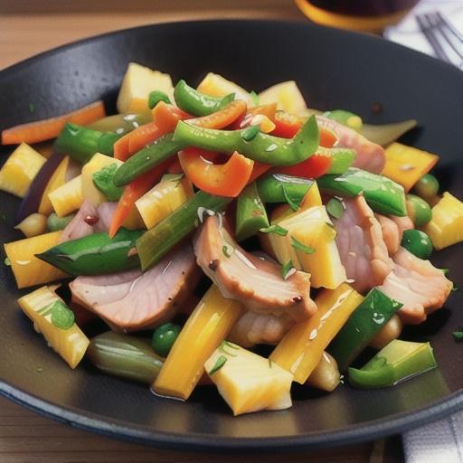 Orange-Pineapple Pork Stir-Fry