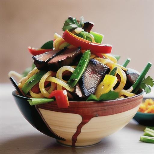 Vietnamese beef noodle salad