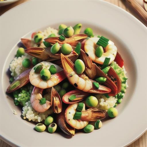 Spiced prawns with pistachio and parsley couscous