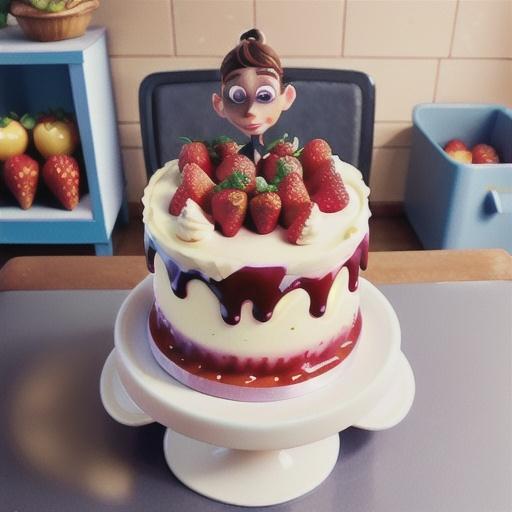 Strawberries and Cream Cake