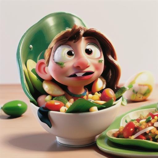 Five-bean salad with egg