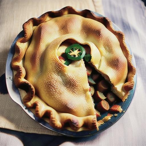 Beef and vegetable pie