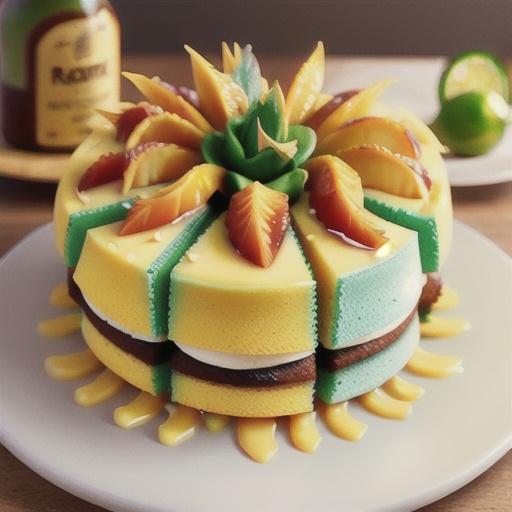 Pineapple-Lime Impossible Cake