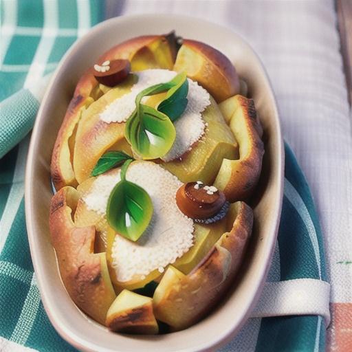 Crunchy-topped potato and mince bake