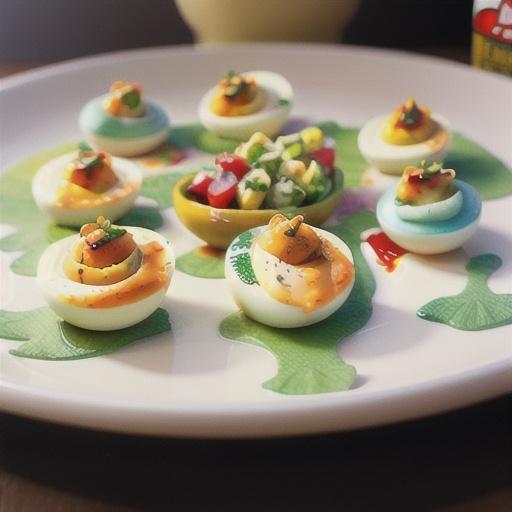 Sriracha Deviled Eggs