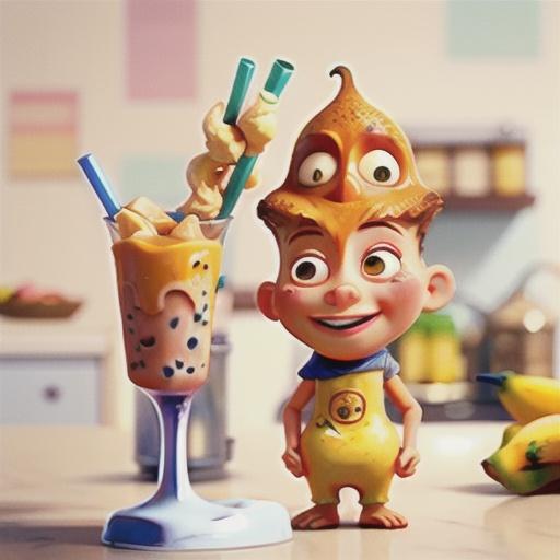 Spiced Caramel-Banana Smoothies