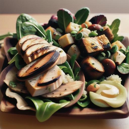 Quinoa and Arugula Salad with Chicken