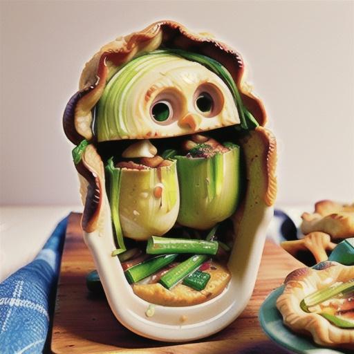 Creamy chicken, mushroom and leek pie recipe