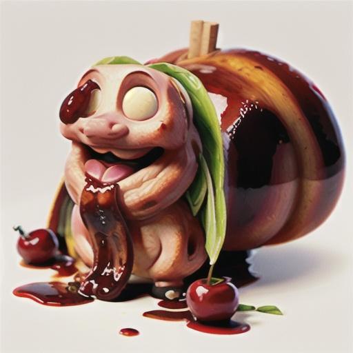 Twice-cooked spiced pork belly with cherry sauce