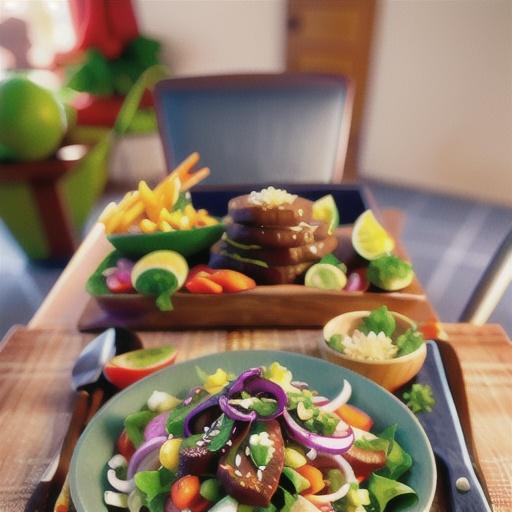 Thai beef salad with lime sesame dressing