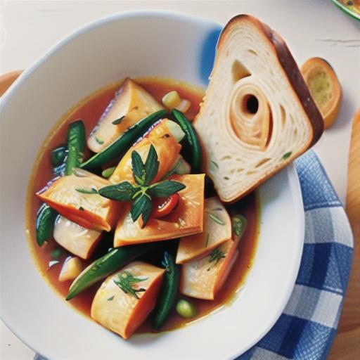 Tomato and fennel fish stew