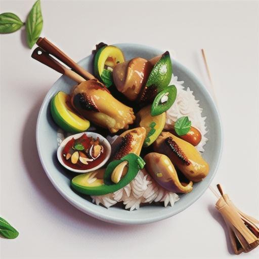 Portuguese drumsticks with spiced rice