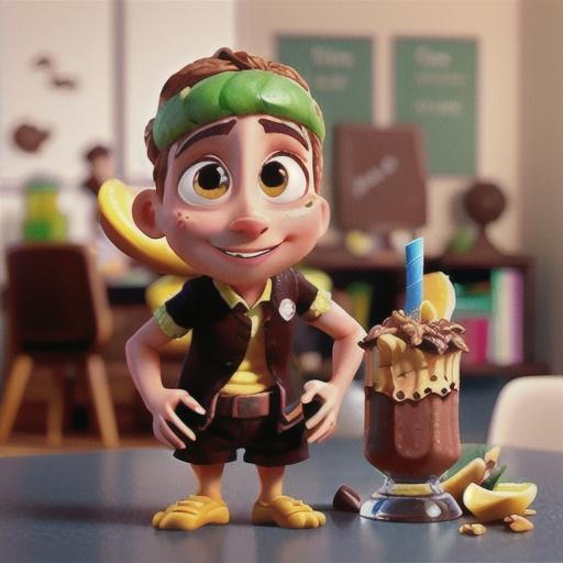 Peanutty Chocolate Banana Smoothies