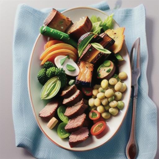 Fennel and chilli spiced lamb cutlets with superfood vegetable mix