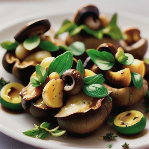 Baked Mushrooms with Thyme and White Wine
