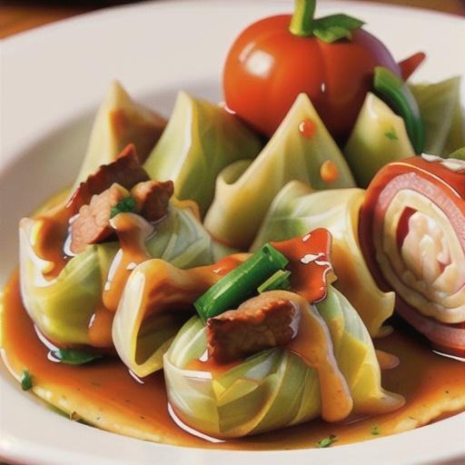 Russian Cabbage Rolls with Gravy