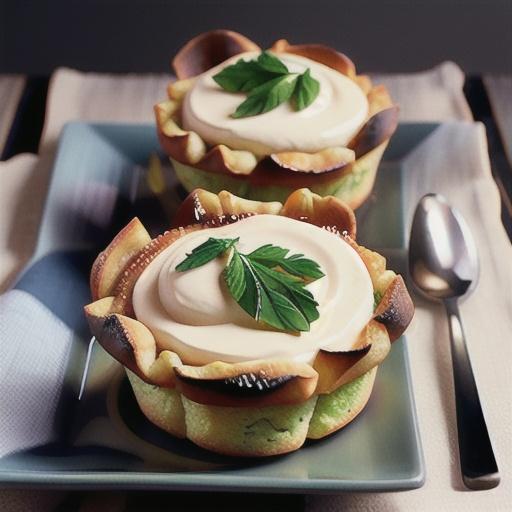 Twice-baked cauliflower souffles