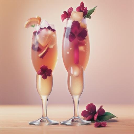 Hibiscus Royale Champagne Cocktail