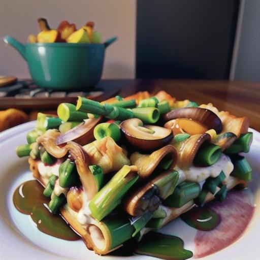 Overnight Asparagus Mushroom Strata