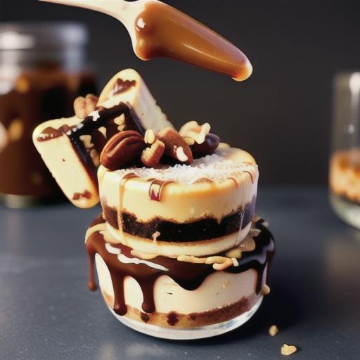 Salted Caramel-Pecan Mini Cheesecake