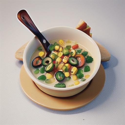 Chicken, corn and bacon chowder