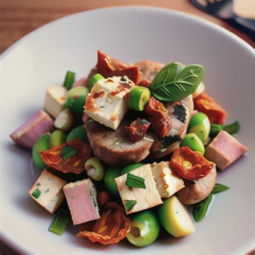 Feta and semi-dried tomato crusted lamb