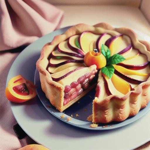 Ligurian apricot tart