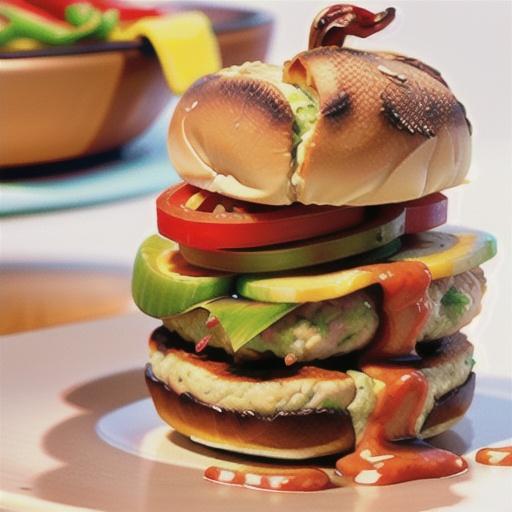 Chicken burgers with sweet chilli onion relish